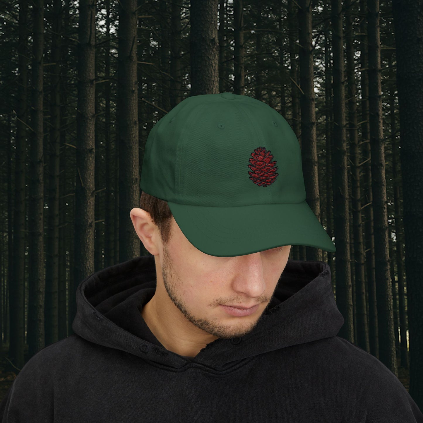 Embroidered Classic Dad Cap - Pinecone