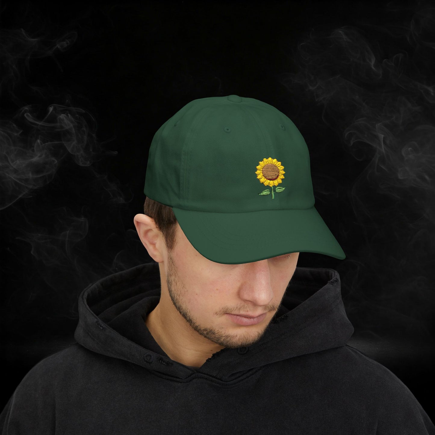 Embroidered Classic Dad Cap - Sunflower