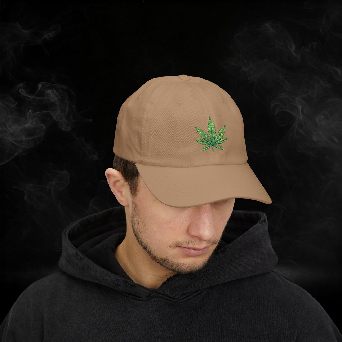 Embroidered Classic Dad Cap - 4/20 Leaf