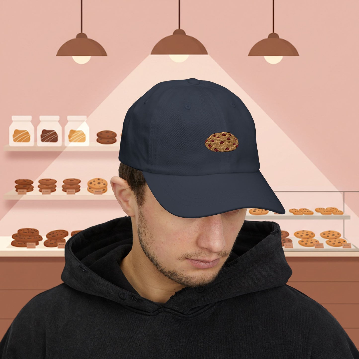 Embroidered Classic Dad Cap - Chocolate Chip Cookie