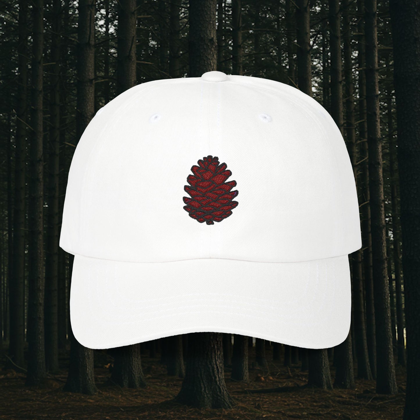Embroidered Classic Dad Cap - Pinecone