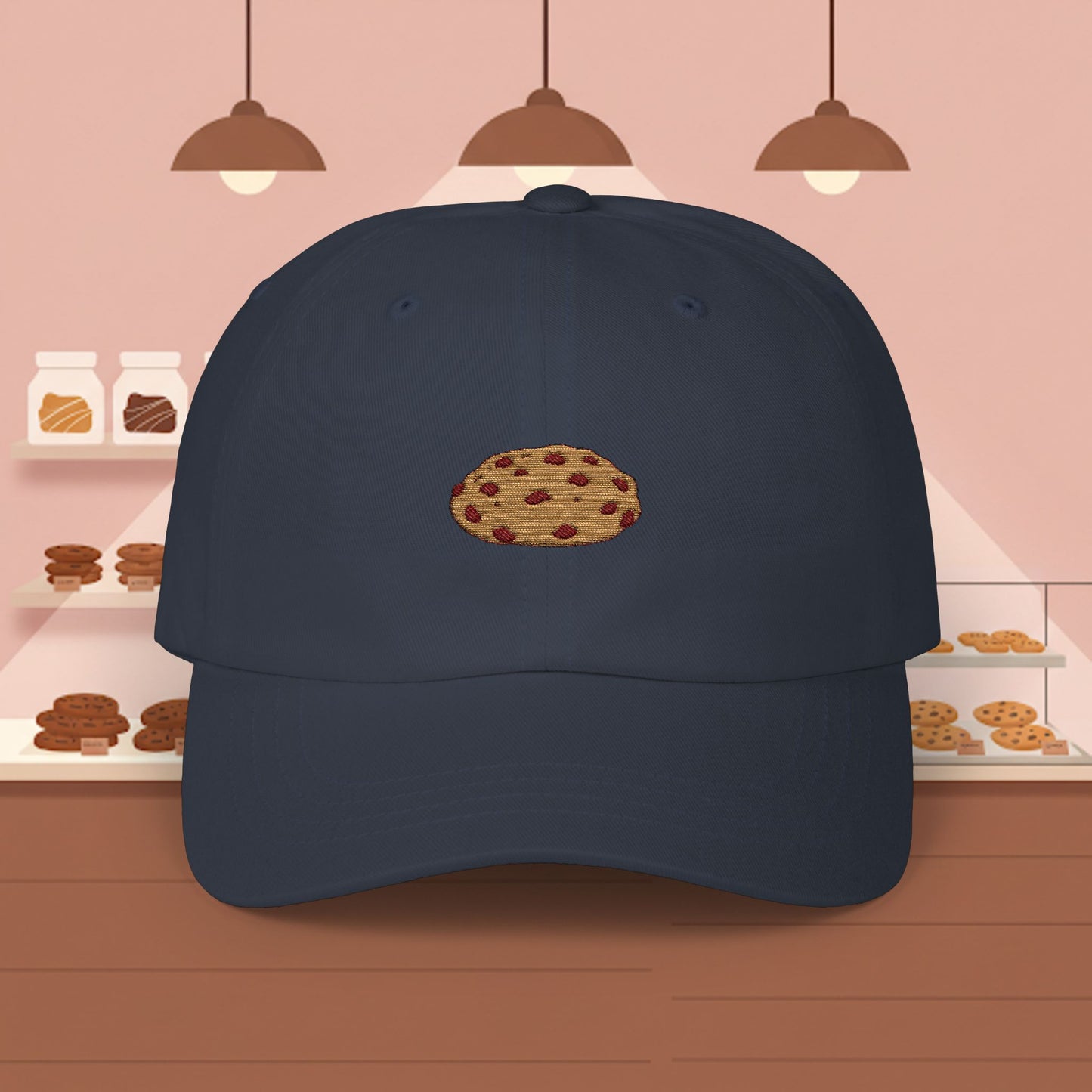 Embroidered Classic Dad Cap - Chocolate Chip Cookie