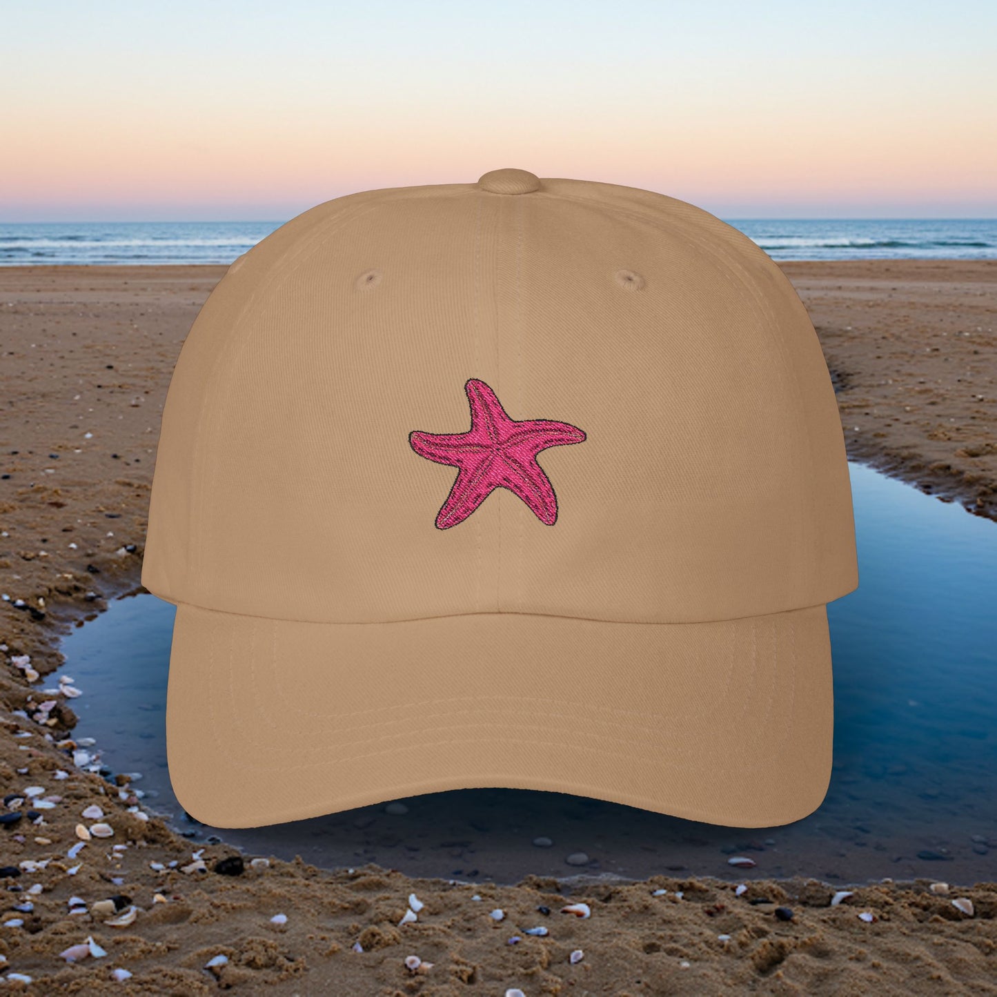 Embroidered Classic Dad Cap - Starfish