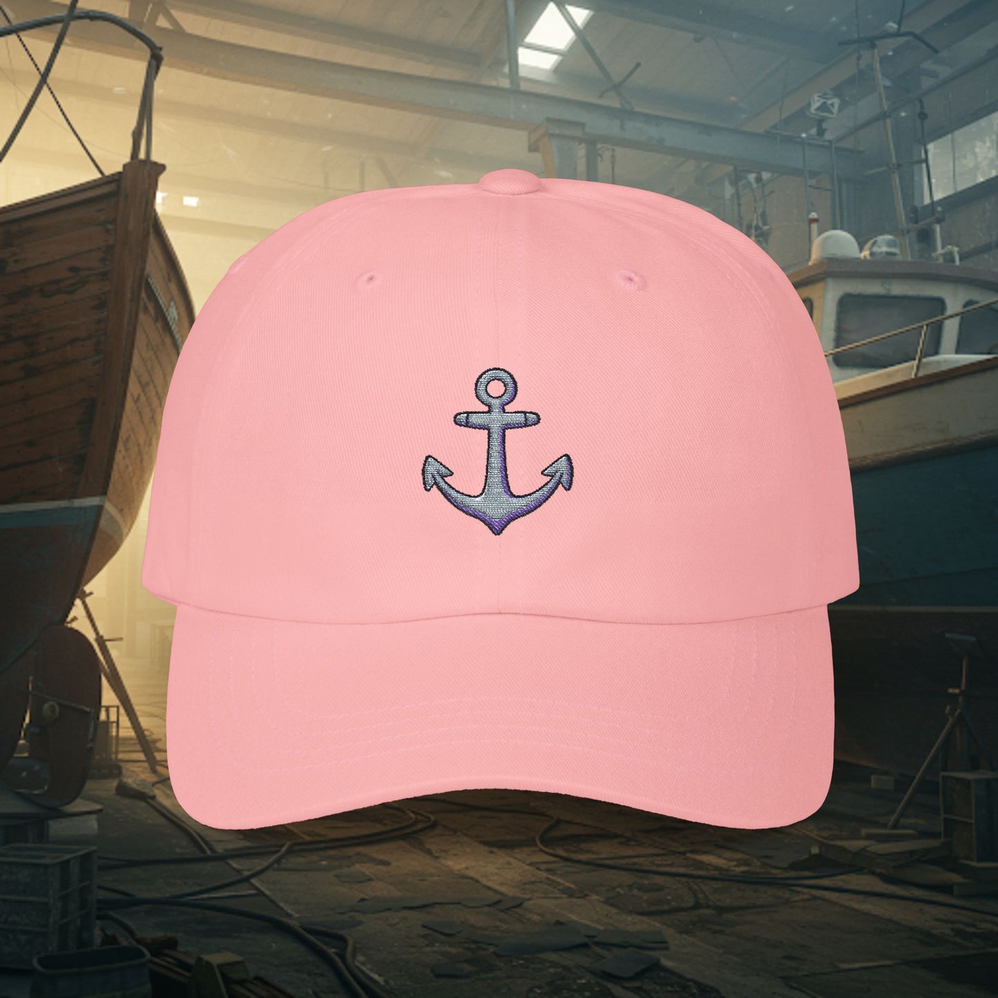 Embroidered Classic Dad Cap - Anchor