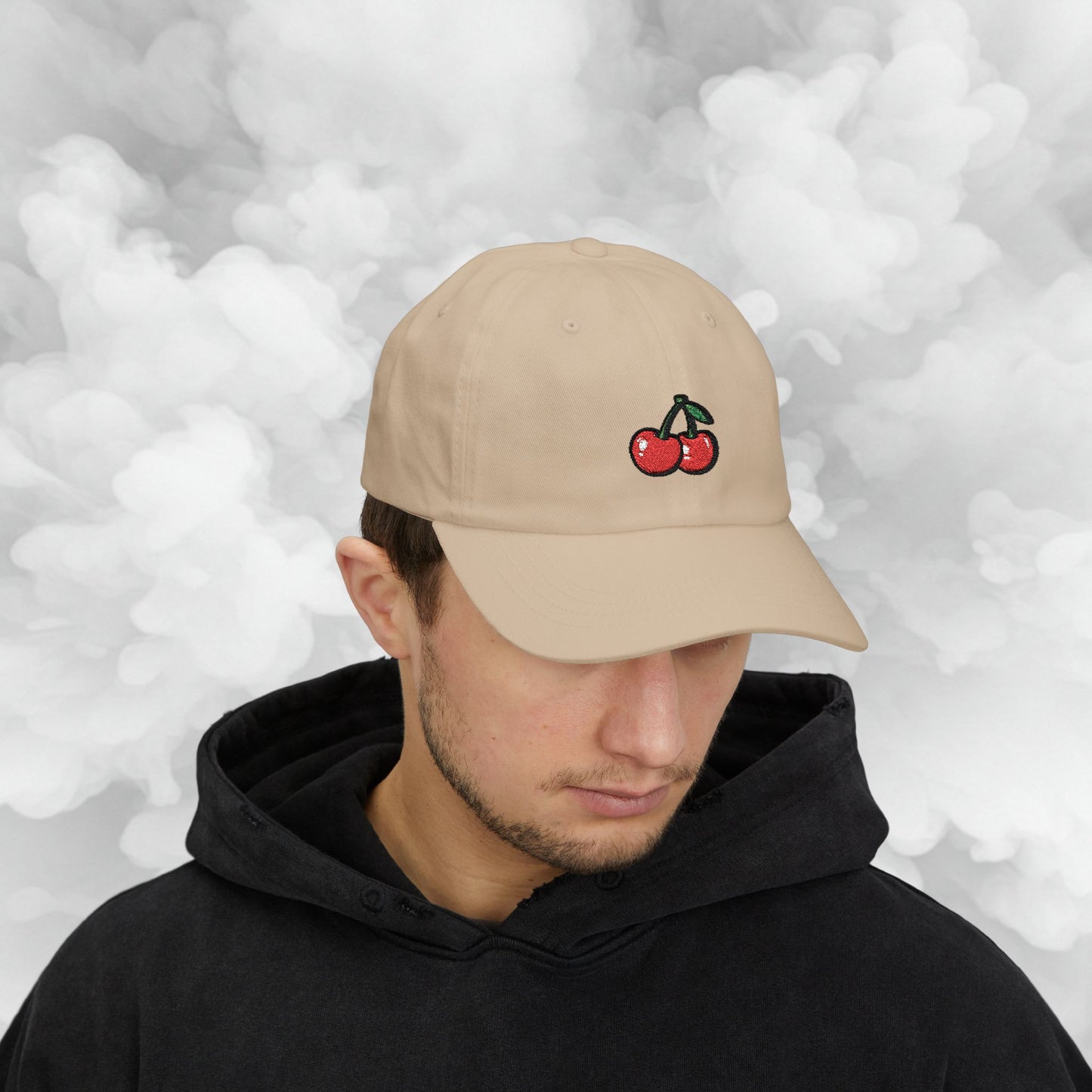 Embroidered Classic Dad Cap - Cherries