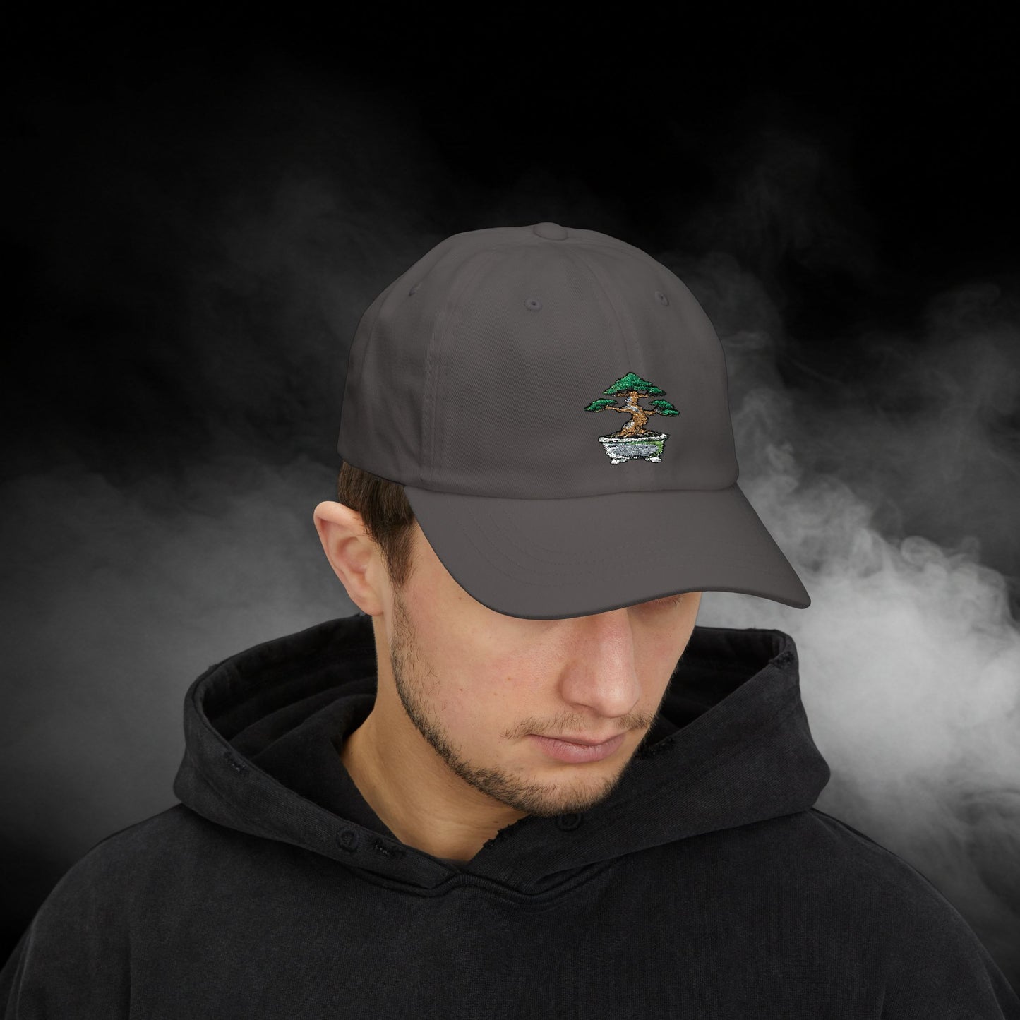 Embroidered Classic Dad Cap - Bonsai Tree