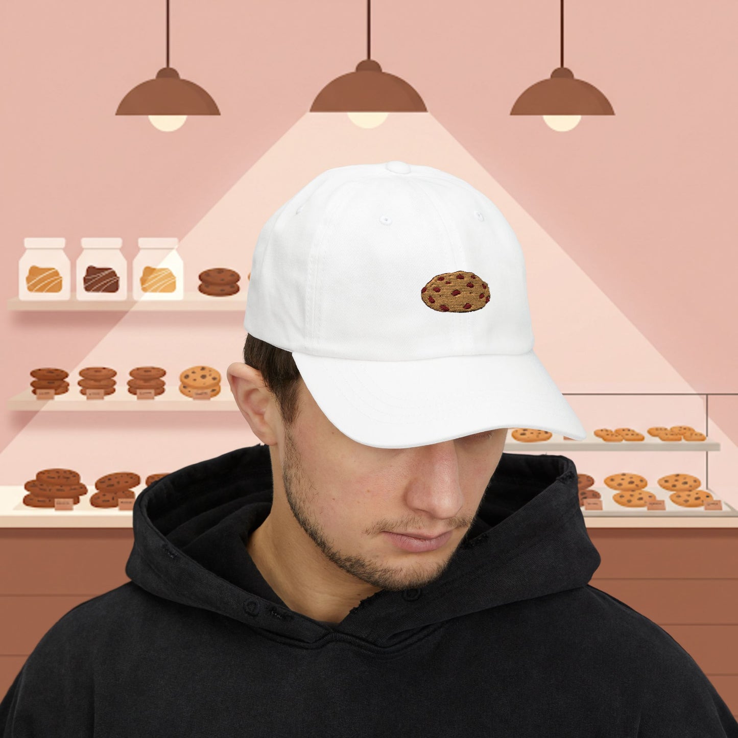 Embroidered Classic Dad Cap - Chocolate Chip Cookie