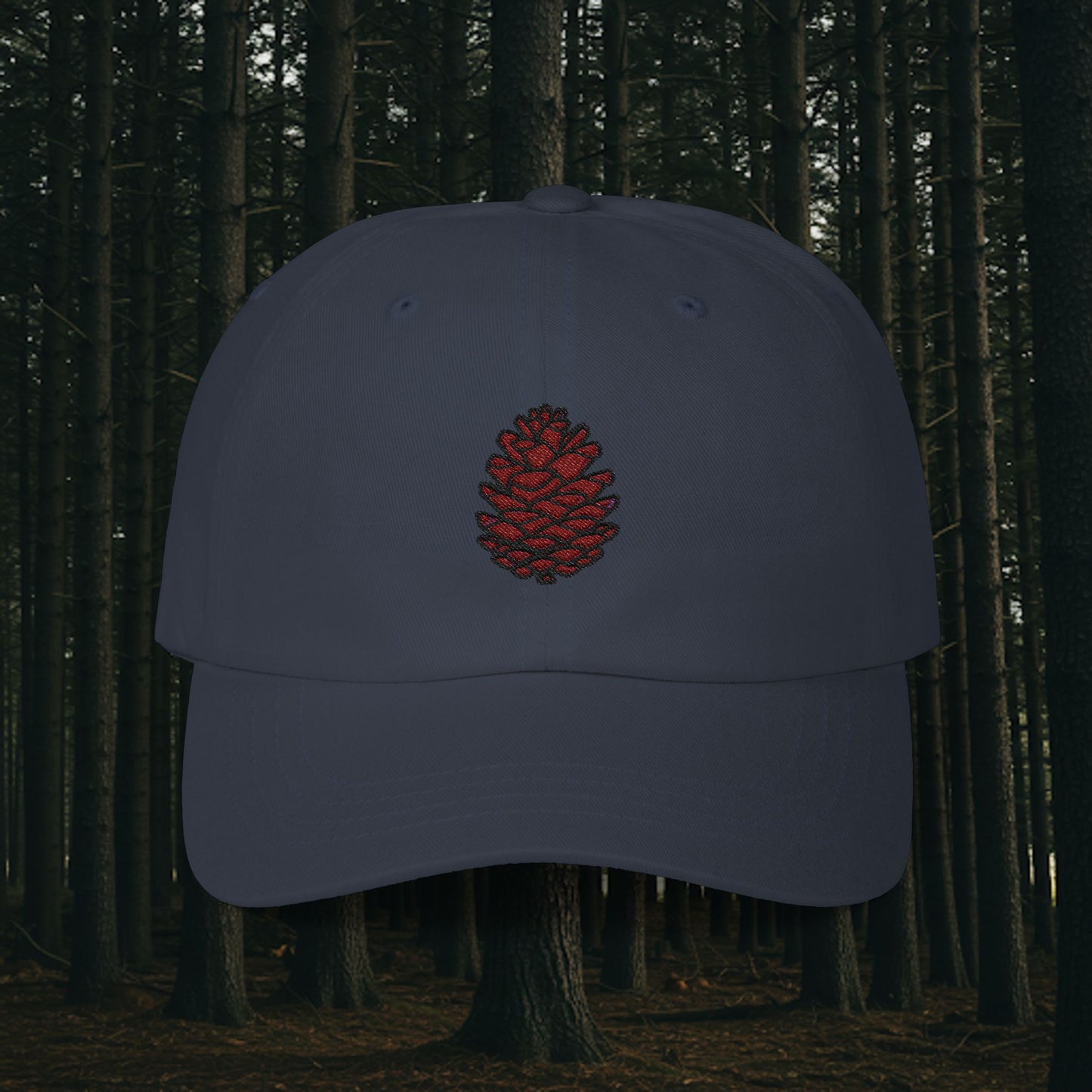 Embroidered Classic Dad Cap - Pinecone