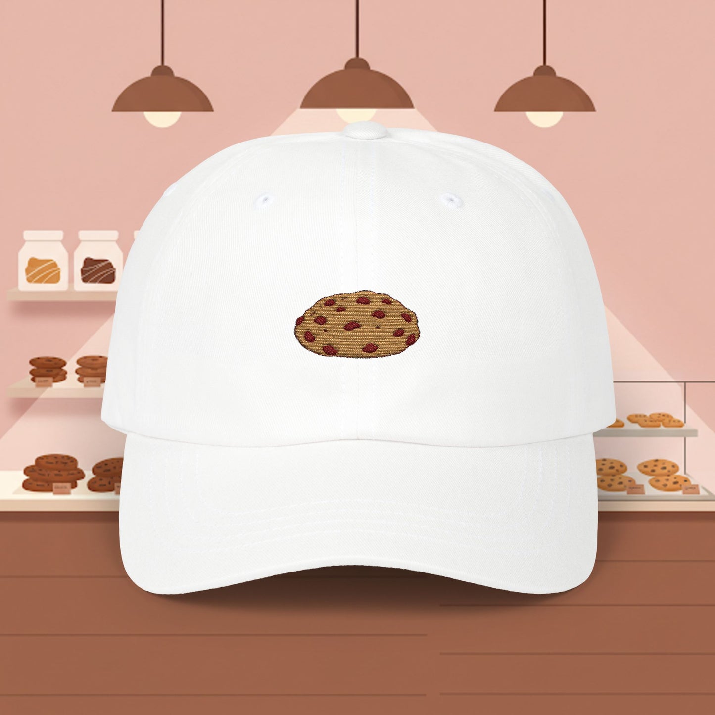 Embroidered Classic Dad Cap - Chocolate Chip Cookie