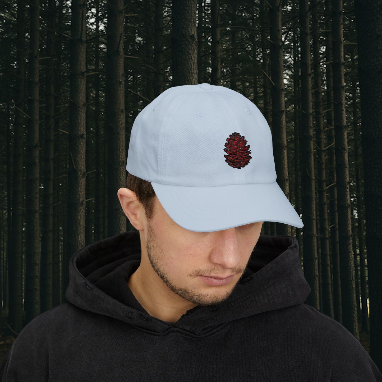 Embroidered Classic Dad Cap - Pinecone