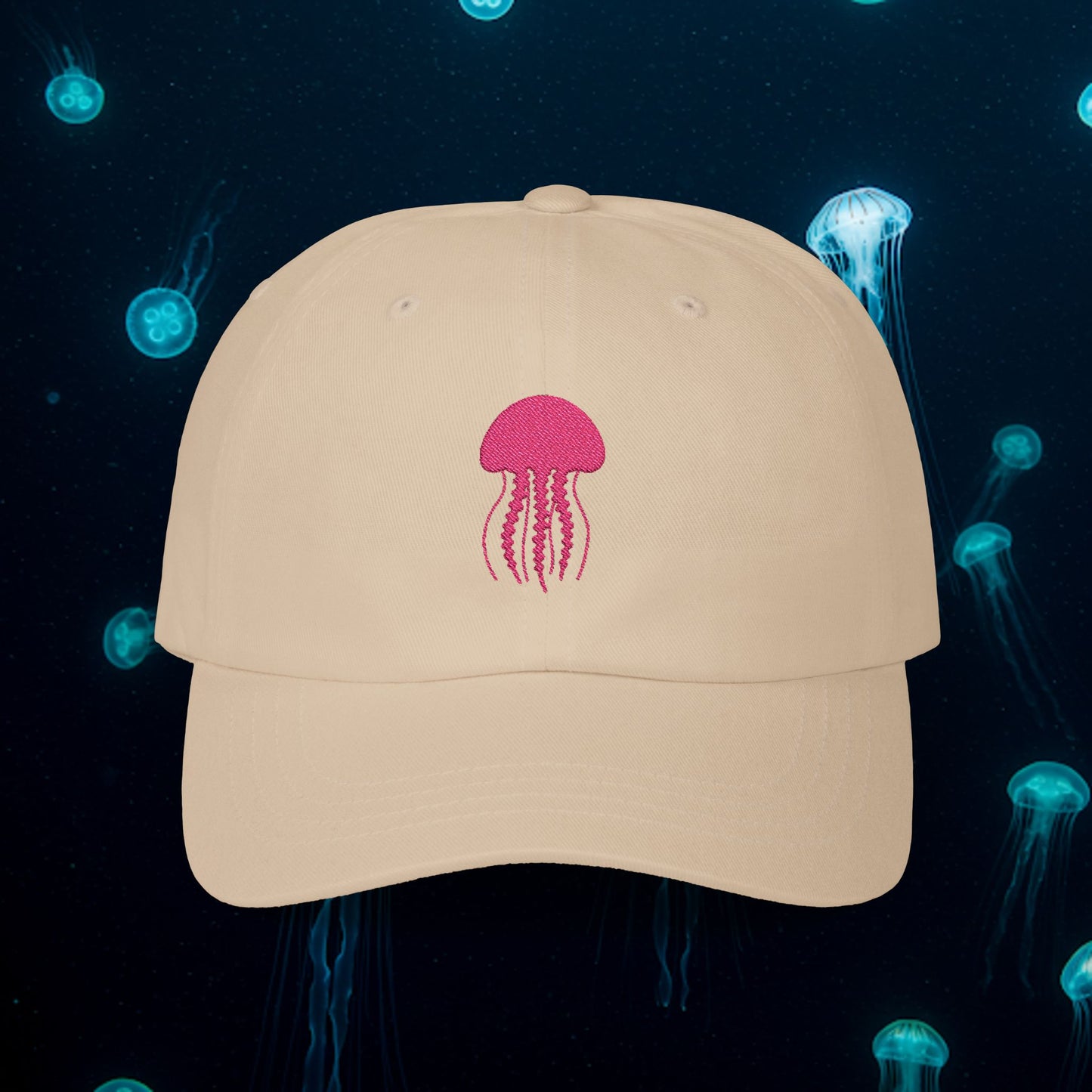 Embroidered Classic Dad Cap - Jellyfish