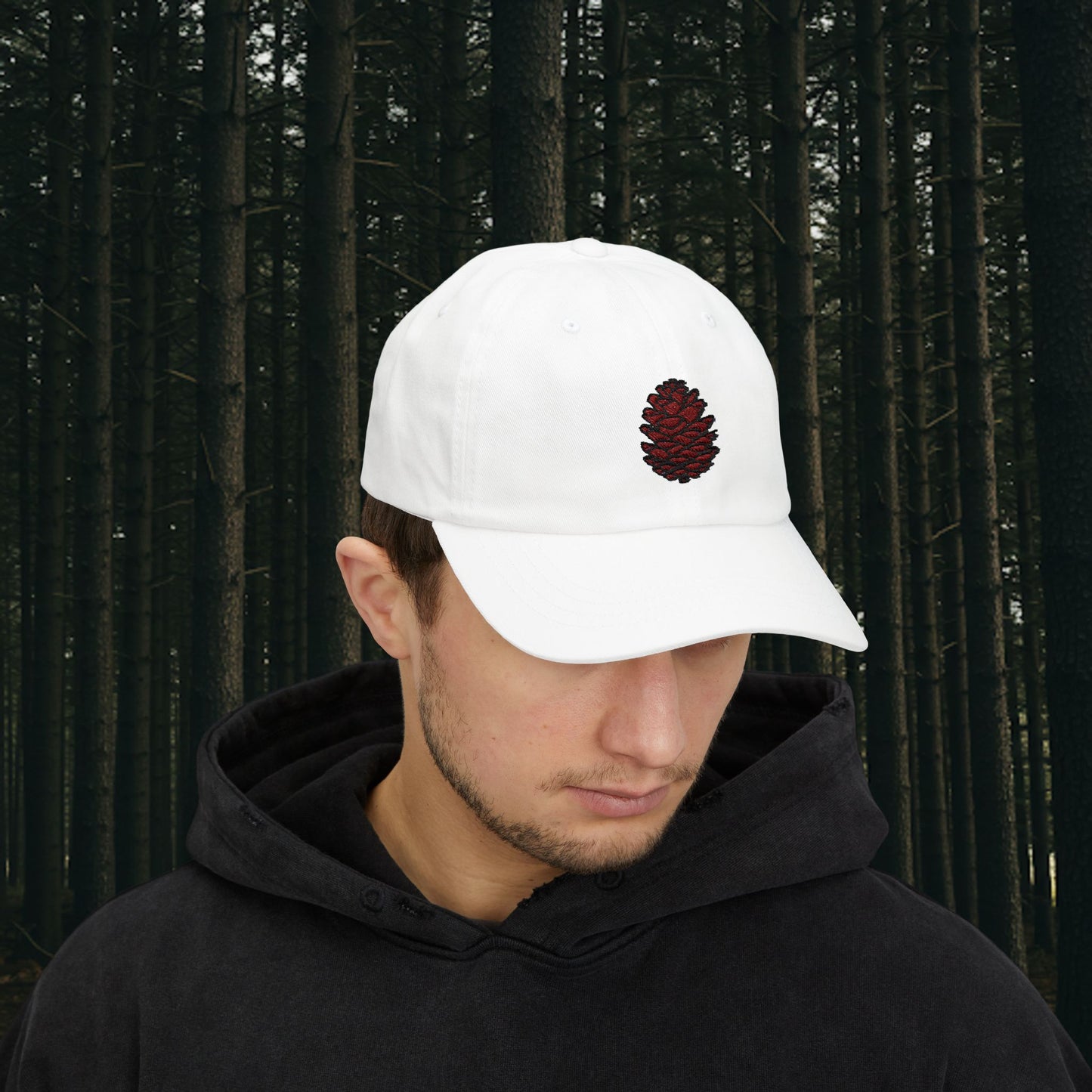 Embroidered Classic Dad Cap - Pinecone