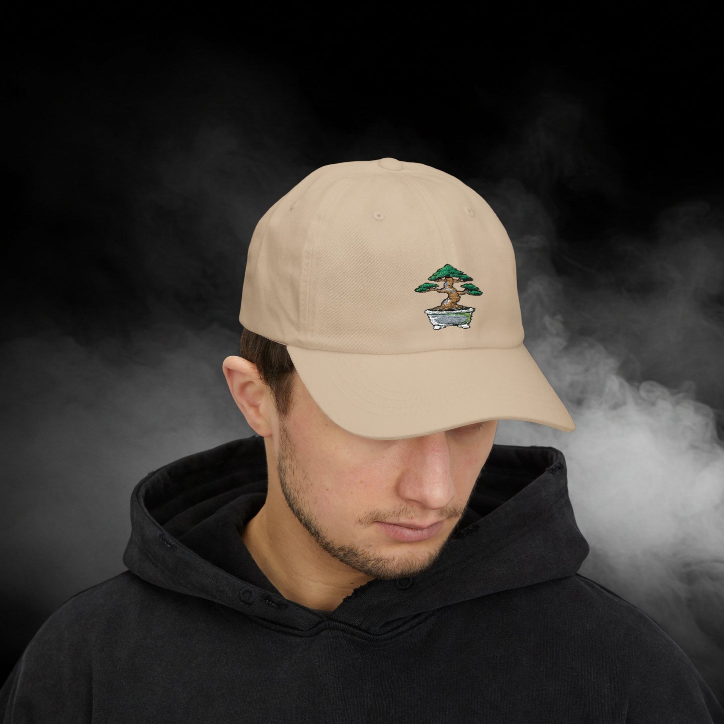 Embroidered Classic Dad Cap - Bonsai Tree