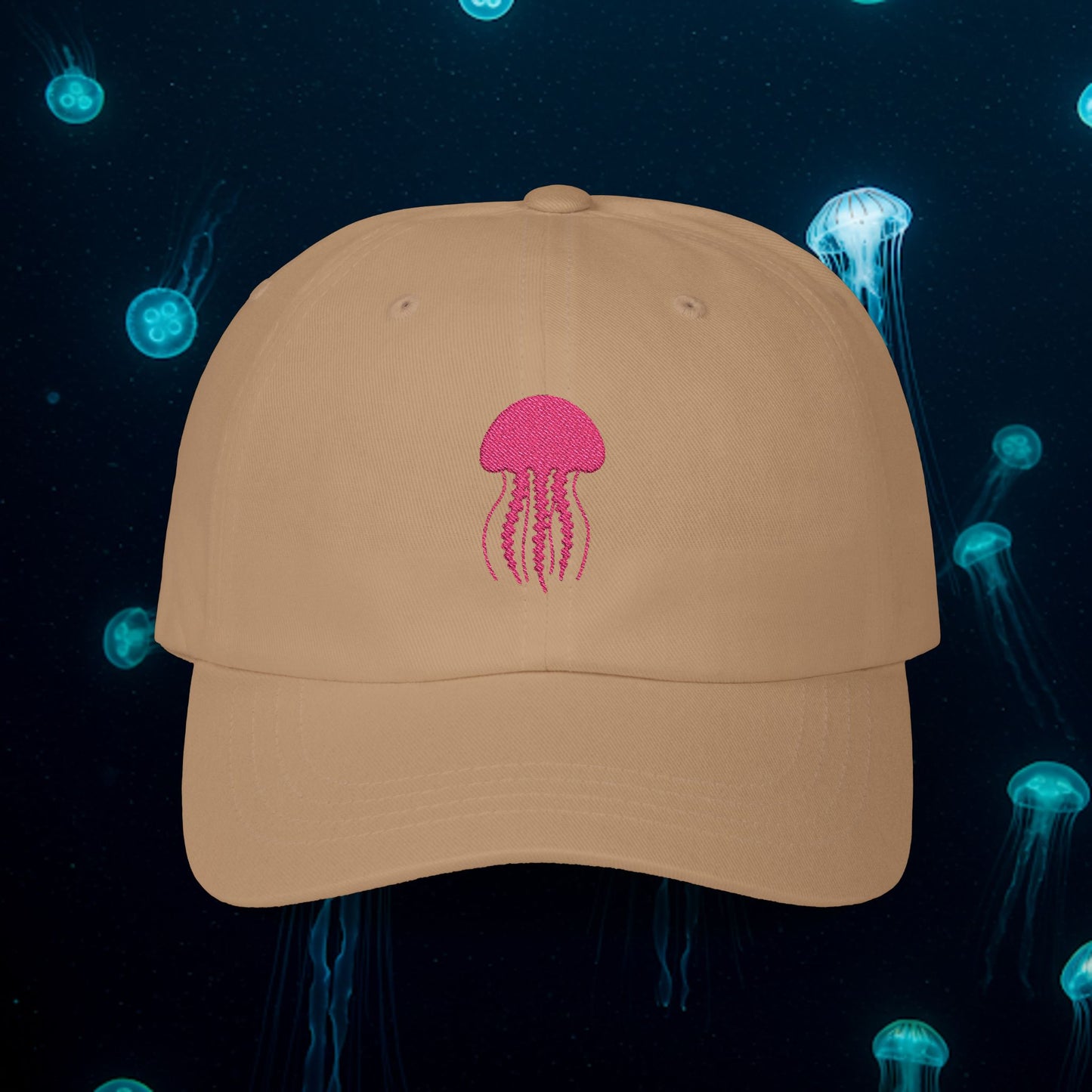 Embroidered Classic Dad Cap - Jellyfish