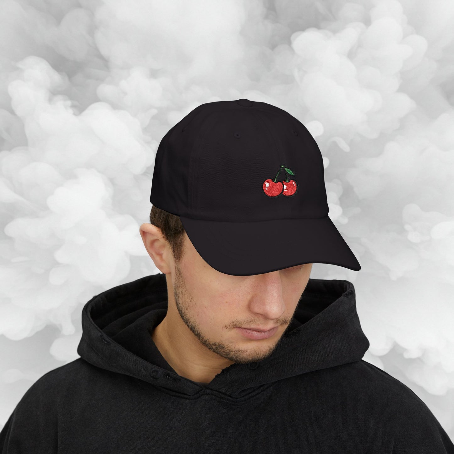 Embroidered Classic Dad Cap - Cherries