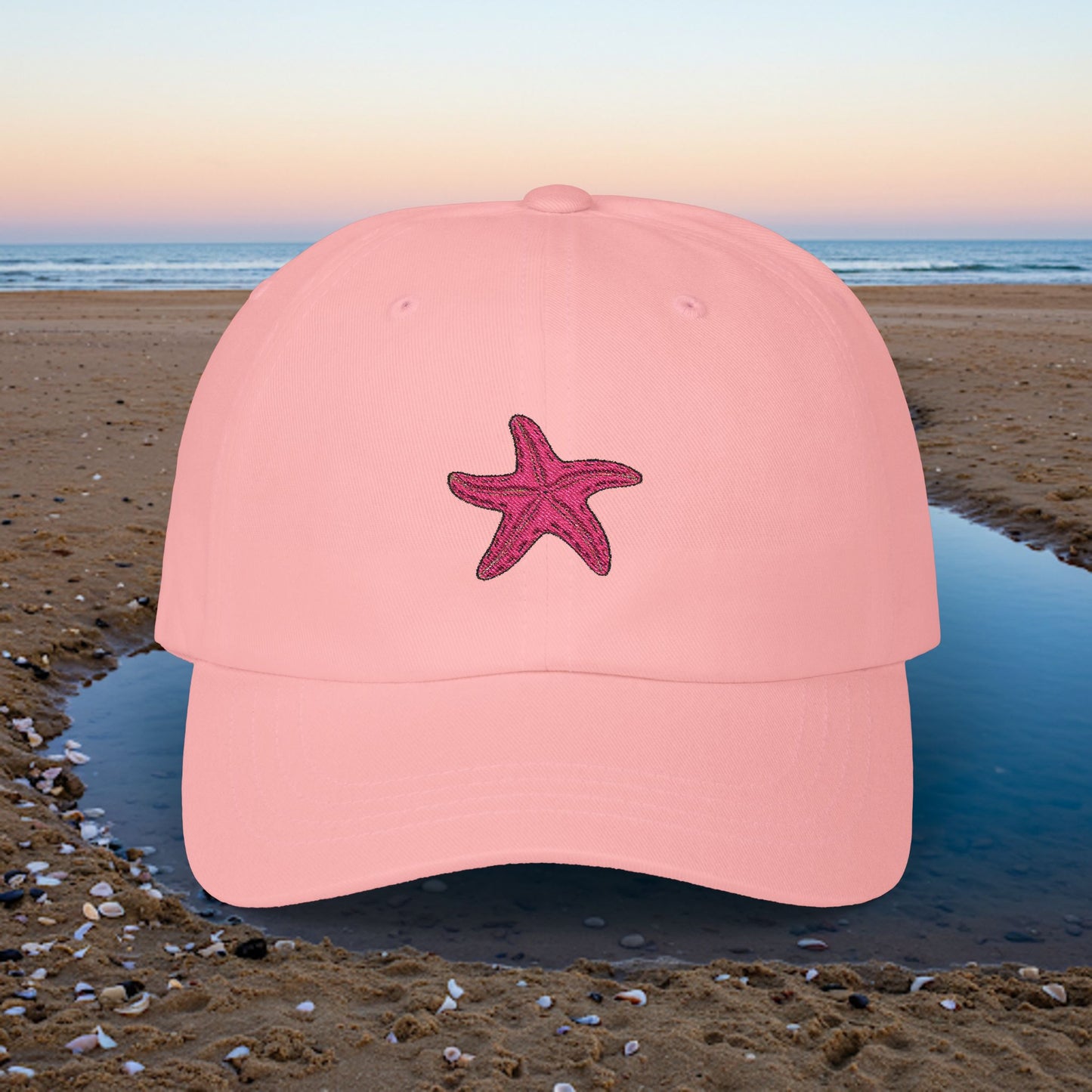 Embroidered Classic Dad Cap - Starfish