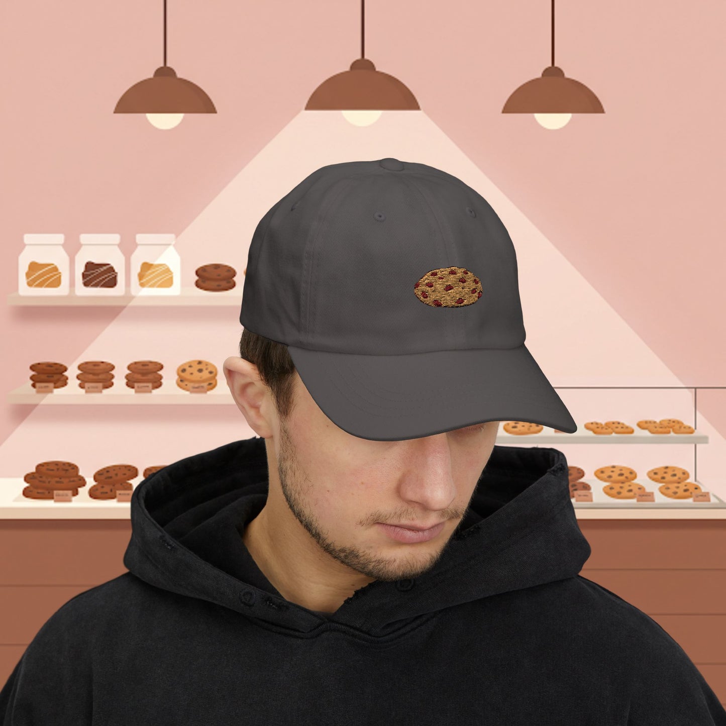 Embroidered Classic Dad Cap - Chocolate Chip Cookie
