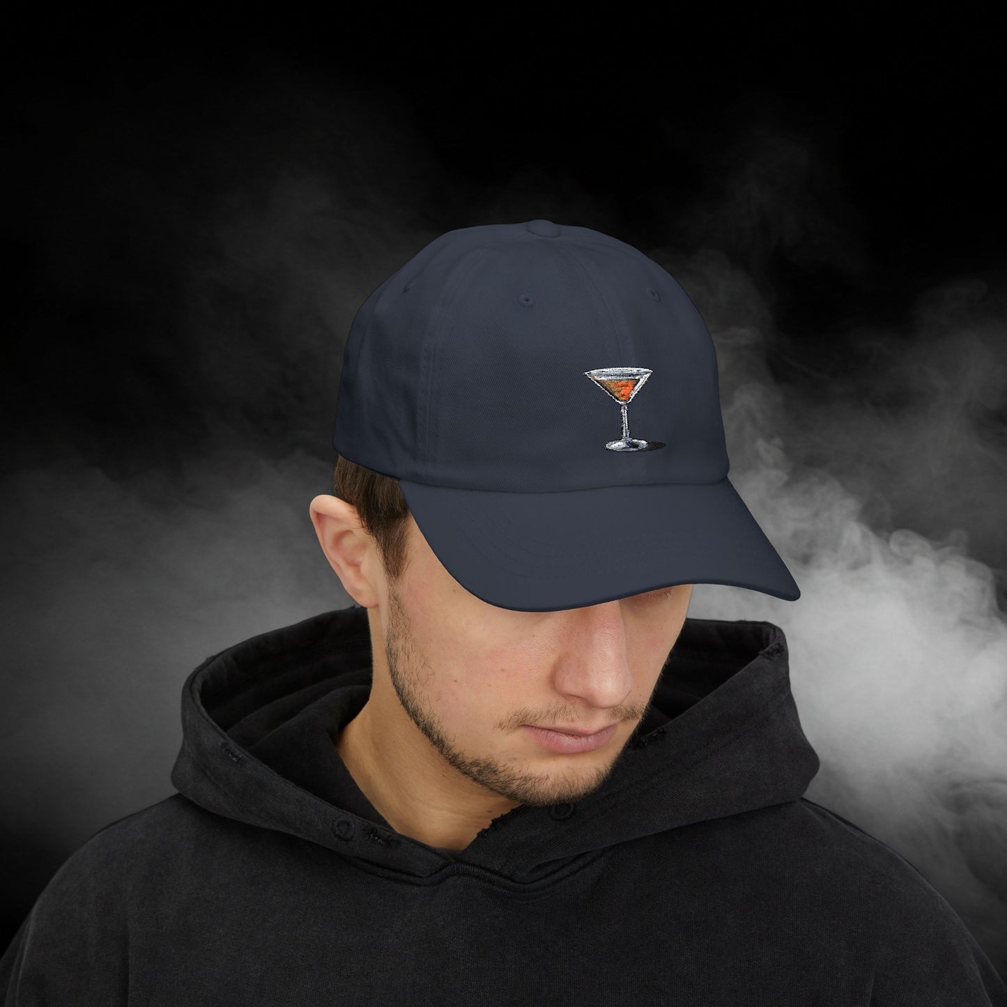 Embroidered Classic Dad Cap - Martini