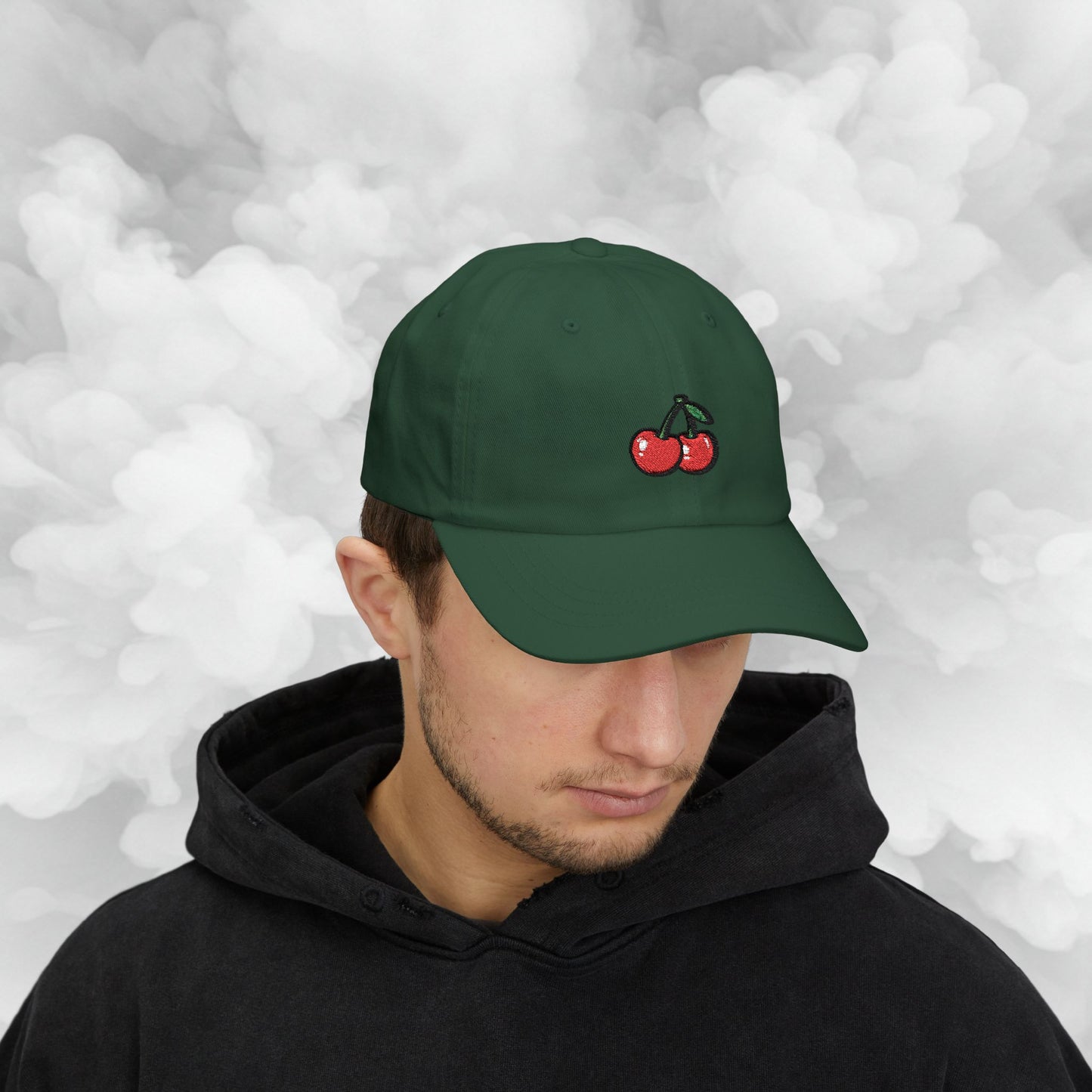 Embroidered Classic Dad Cap - Cherries