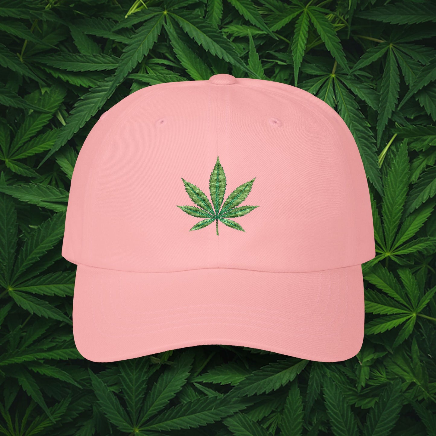 Embroidered Classic Dad Cap - 4/20 Leaf