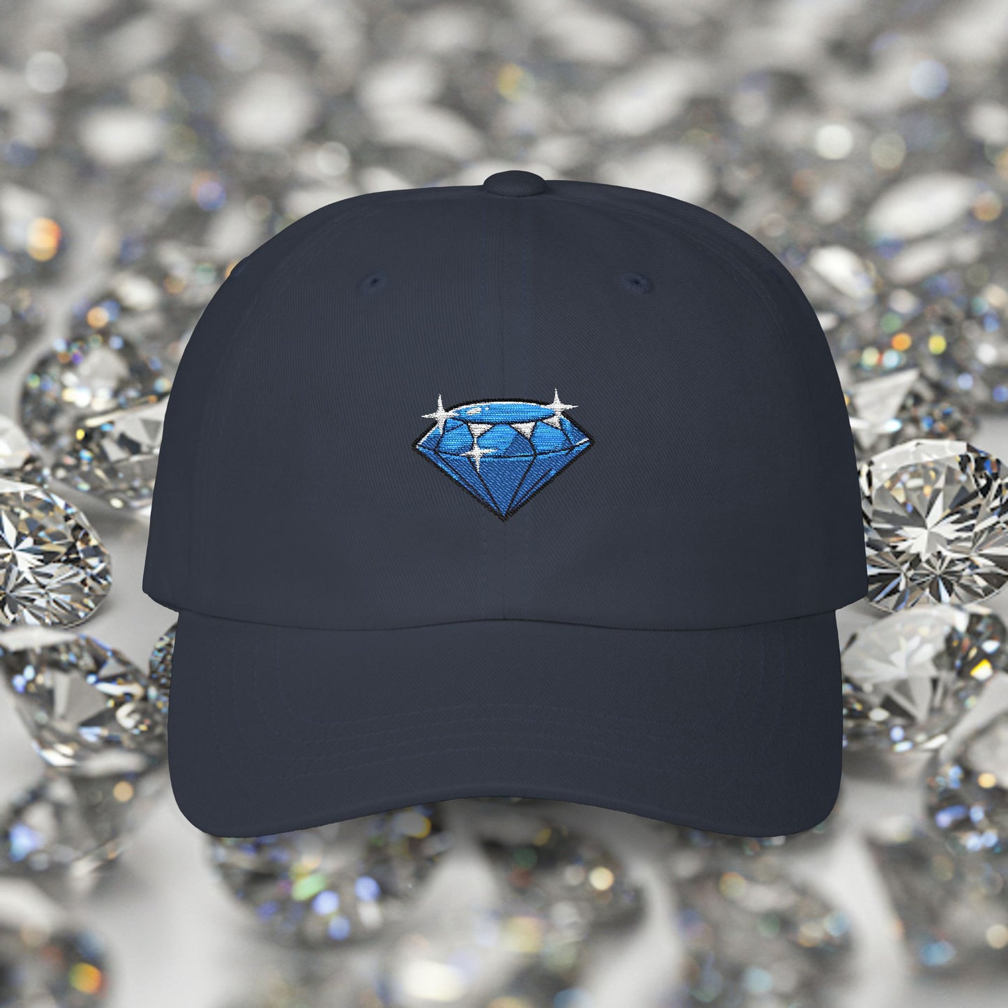 Embroidered Classic Dad Cap - Diamond