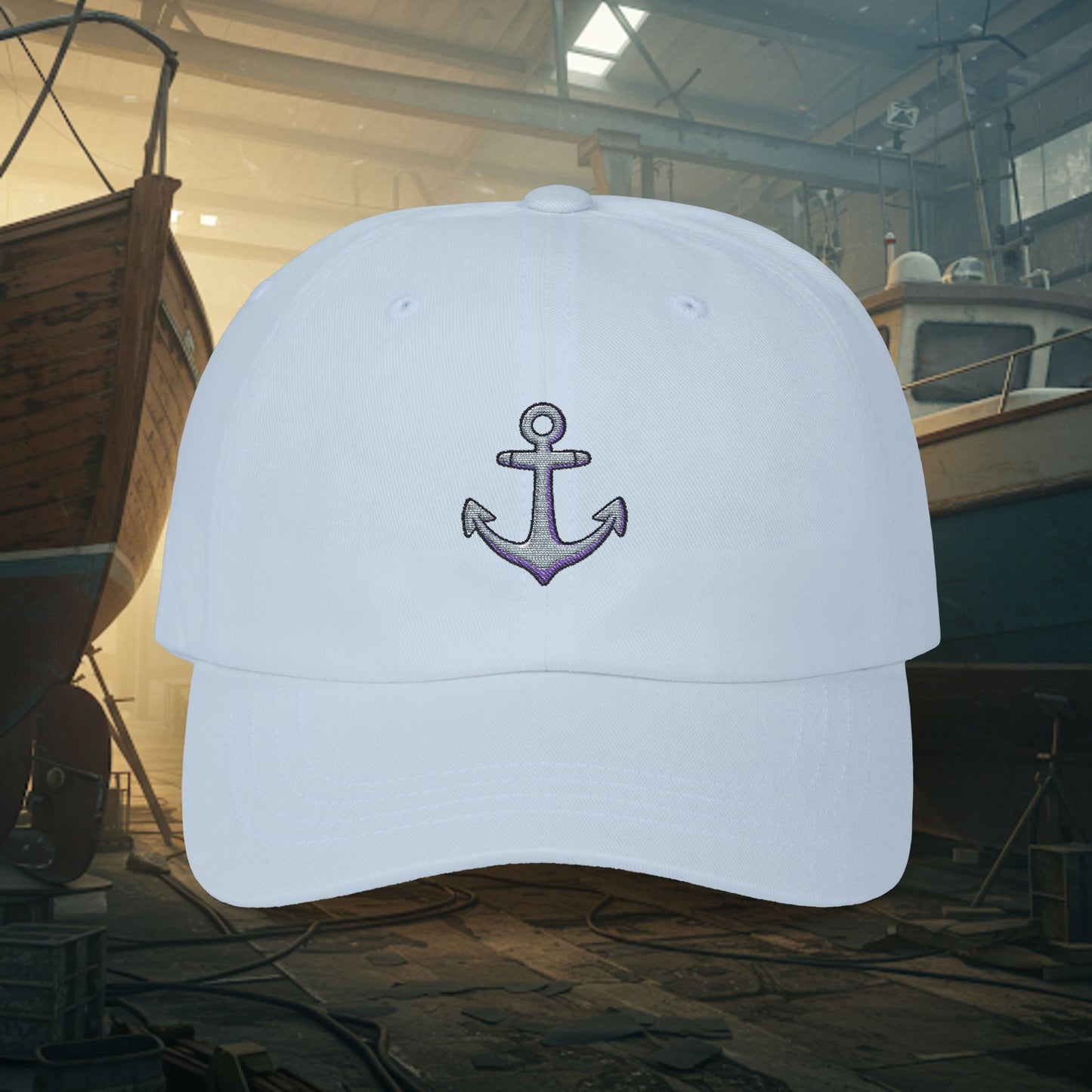 Embroidered Classic Dad Cap - Anchor