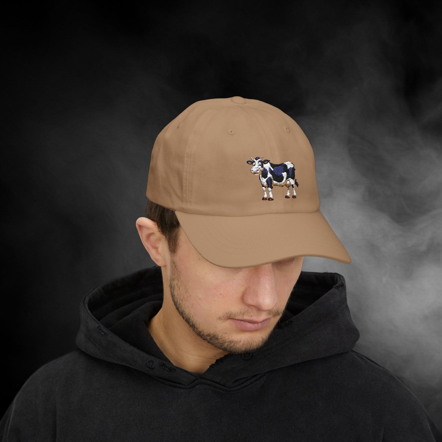 Embroidered Classic Dad Cap - Cow