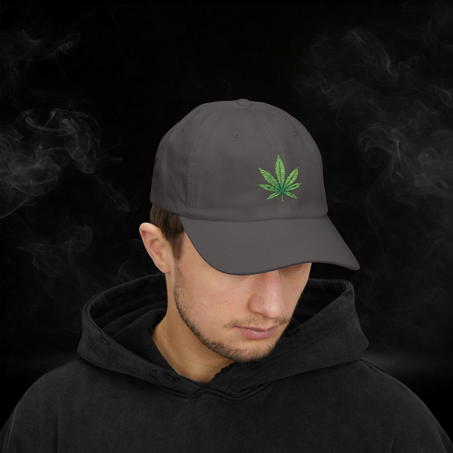 Embroidered Classic Dad Cap - 4/20 Leaf