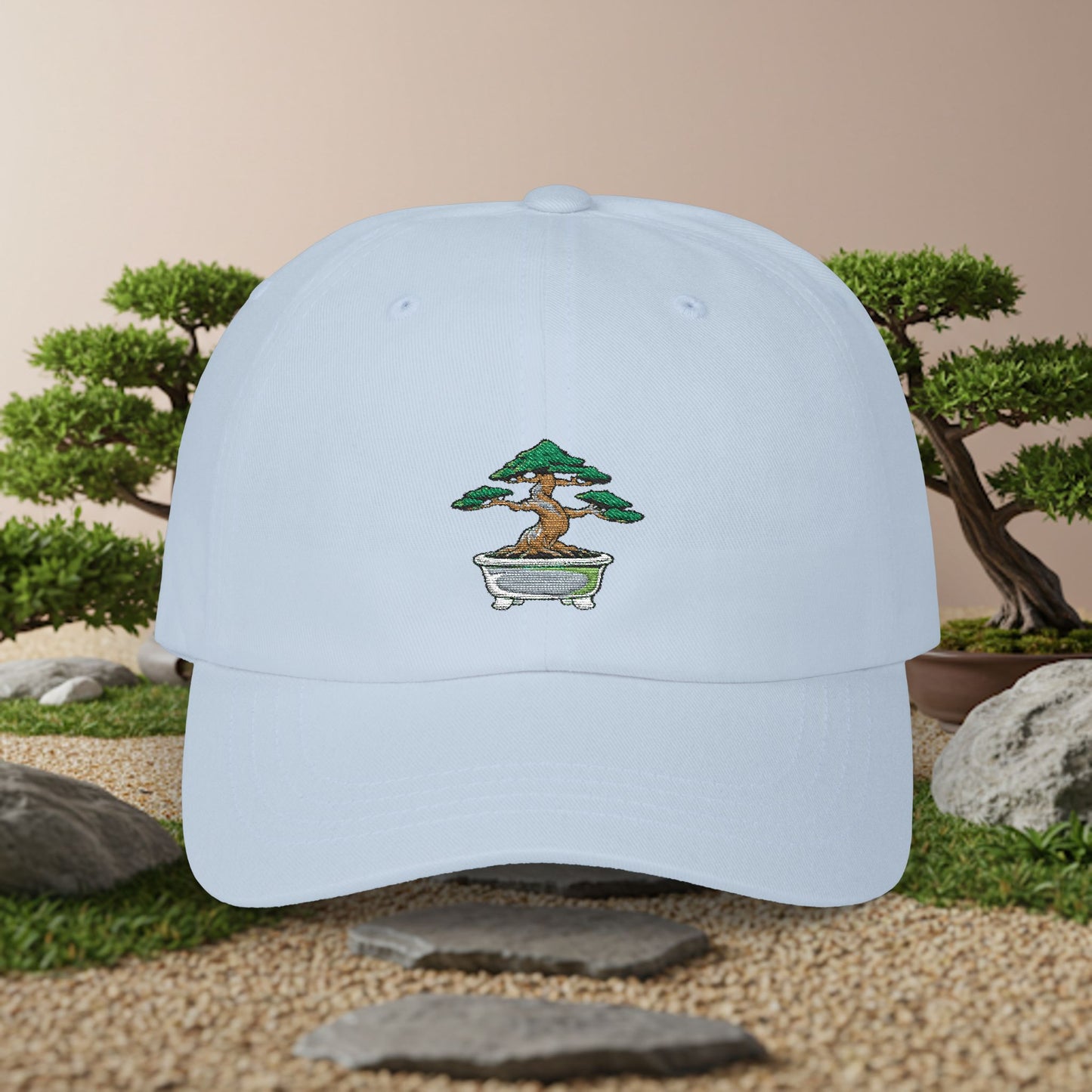 Embroidered Classic Dad Cap - Bonsai Tree