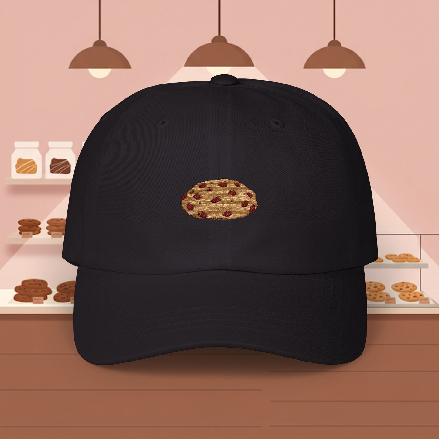 Embroidered Classic Dad Cap - Chocolate Chip Cookie