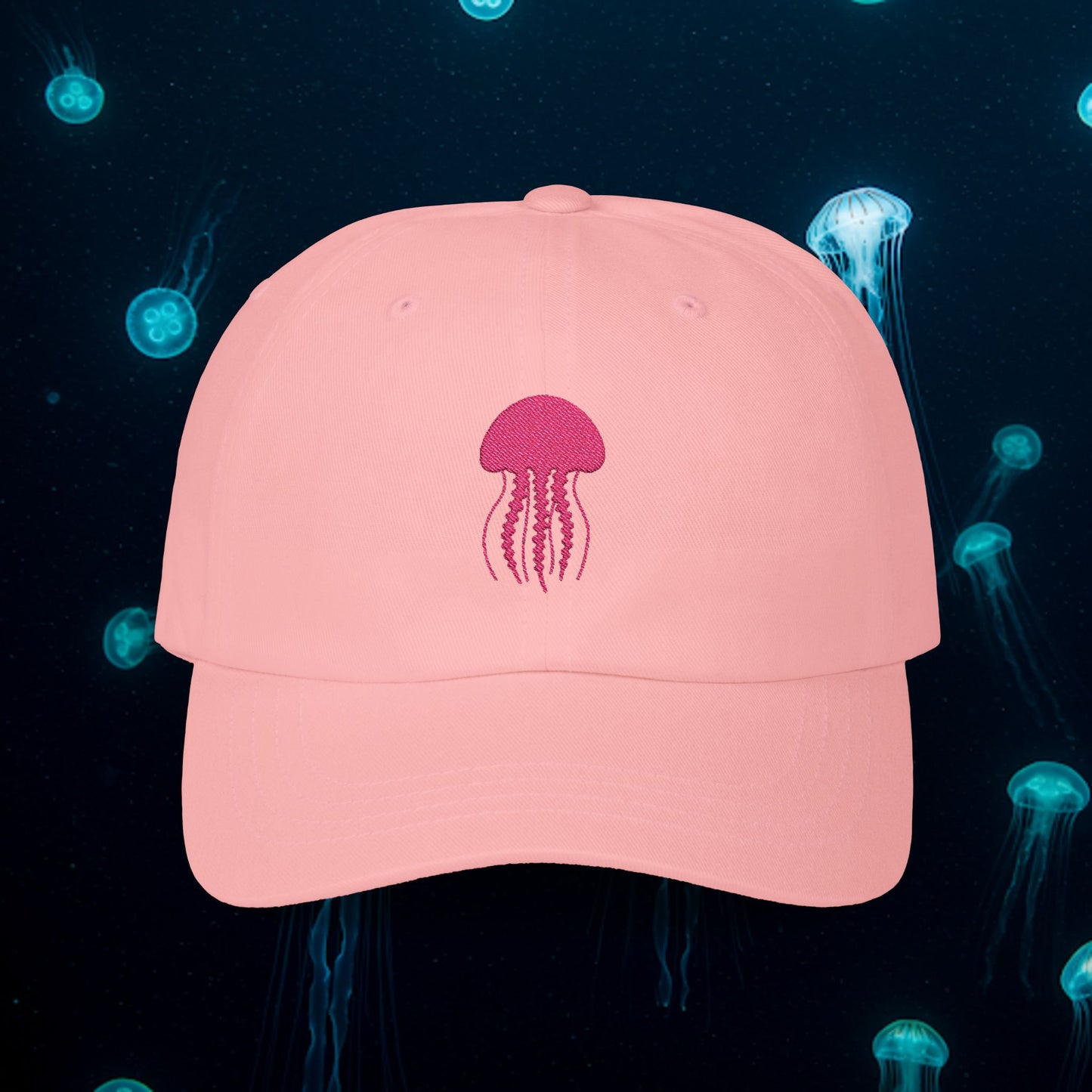 Embroidered Classic Dad Cap - Jellyfish