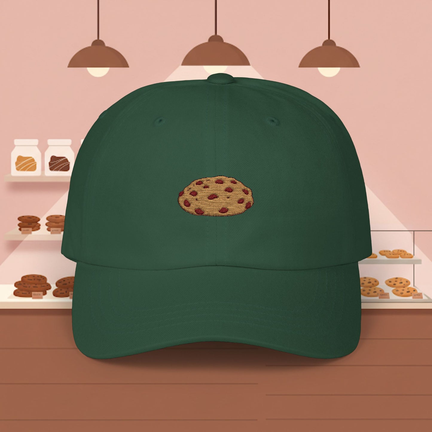 Embroidered Classic Dad Cap - Chocolate Chip Cookie