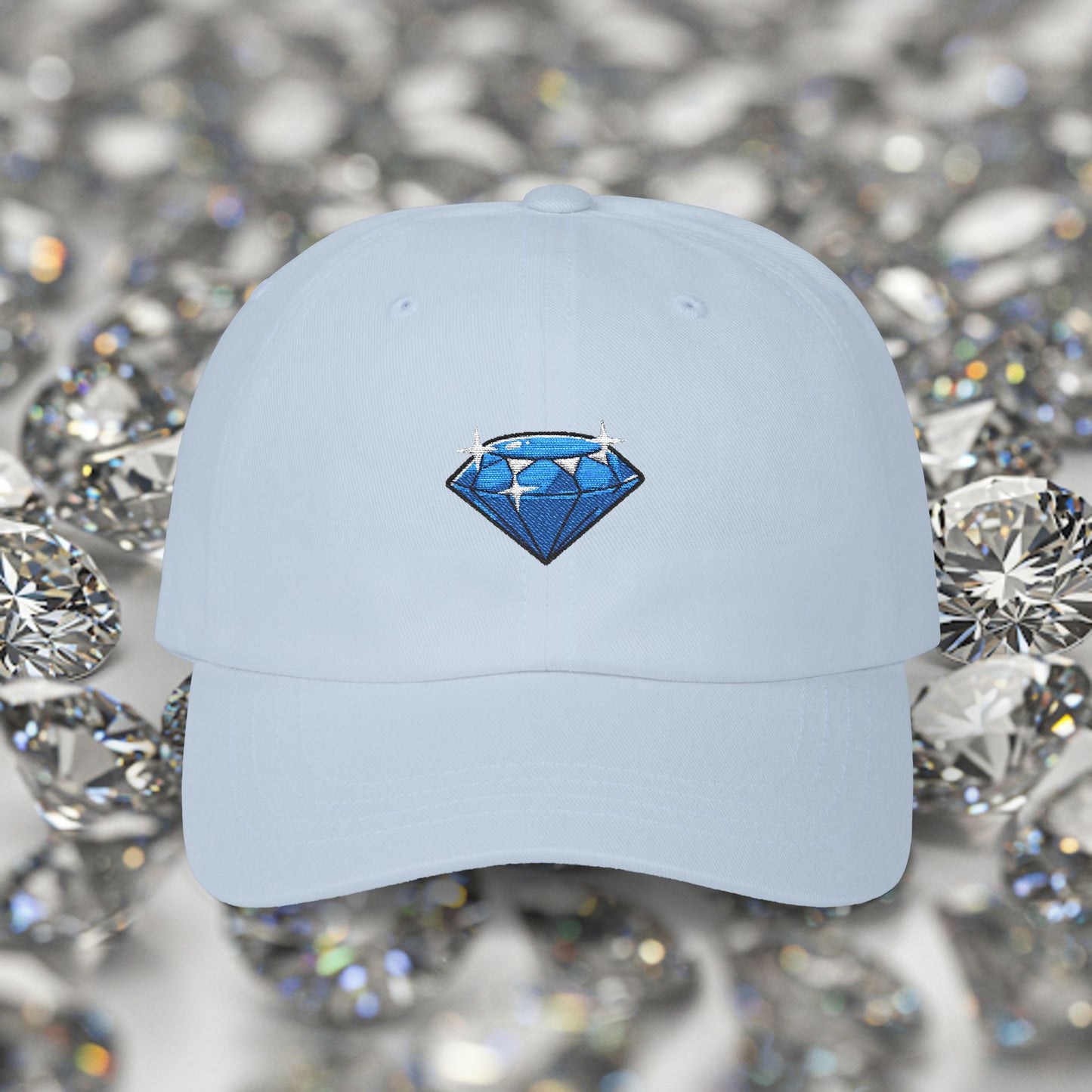 Embroidered Classic Dad Cap - Diamond