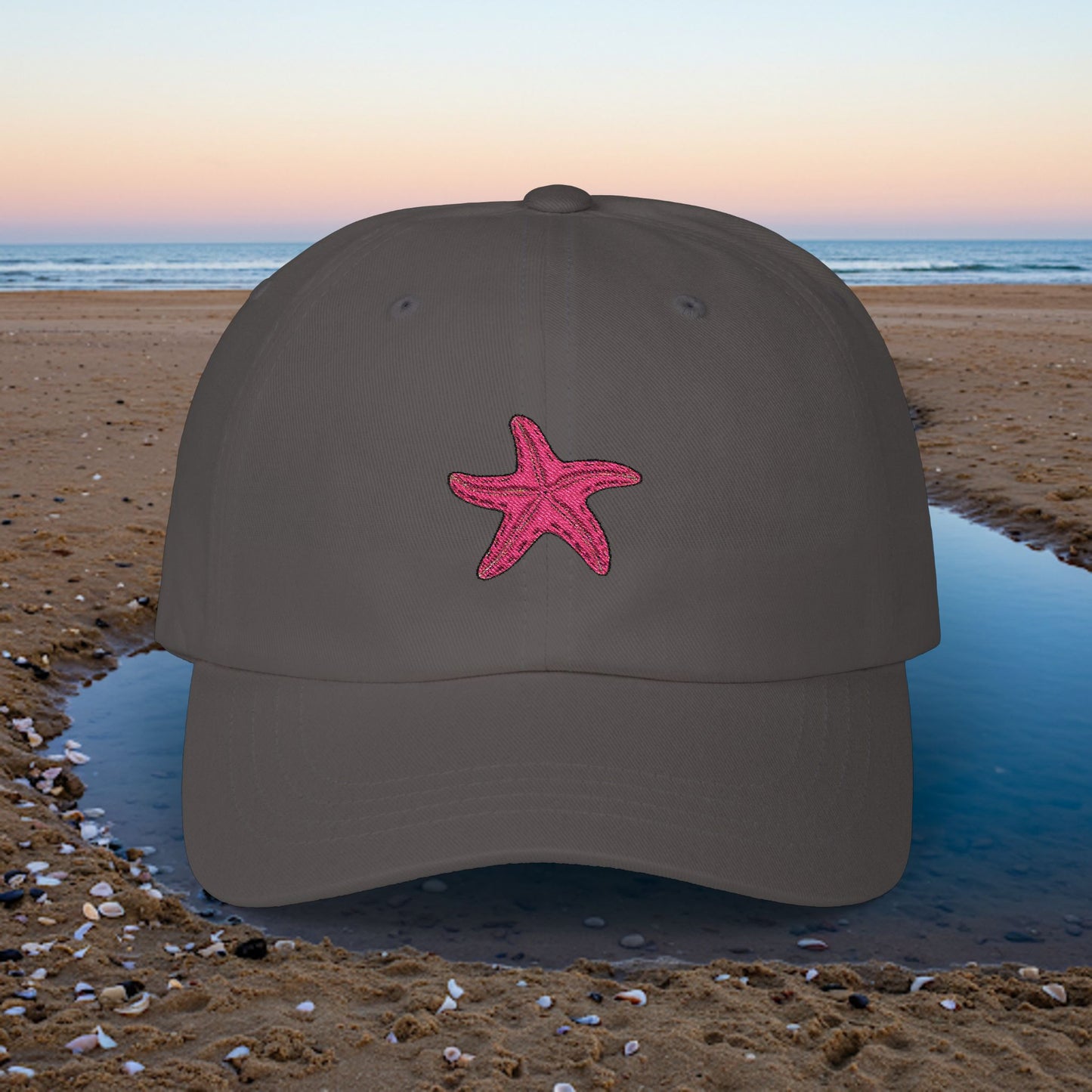 Embroidered Classic Dad Cap - Starfish