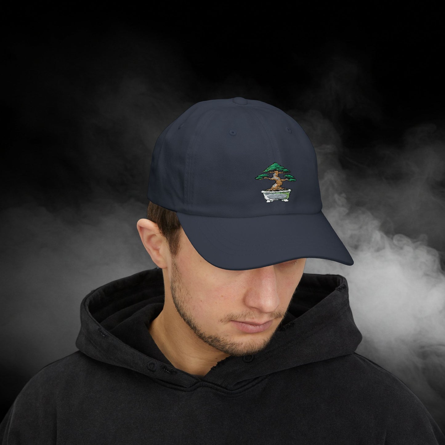 Embroidered Classic Dad Cap - Bonsai Tree
