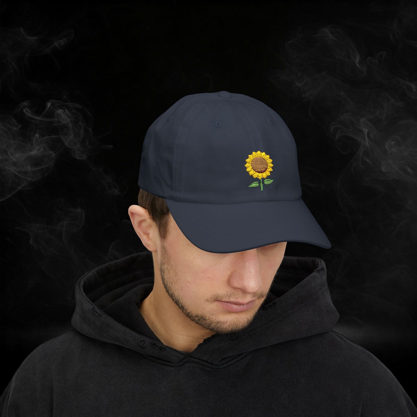 Embroidered Classic Dad Cap - Sunflower