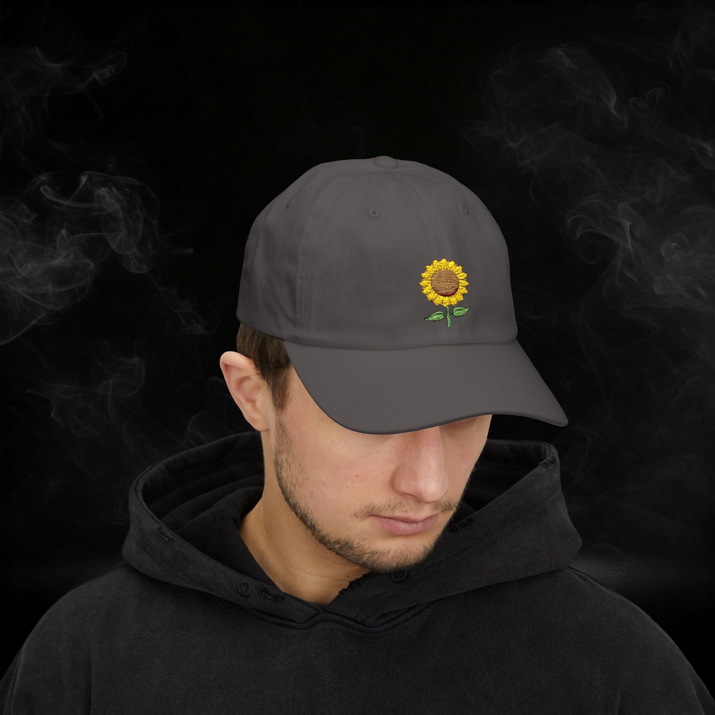 Embroidered Classic Dad Cap - Sunflower
