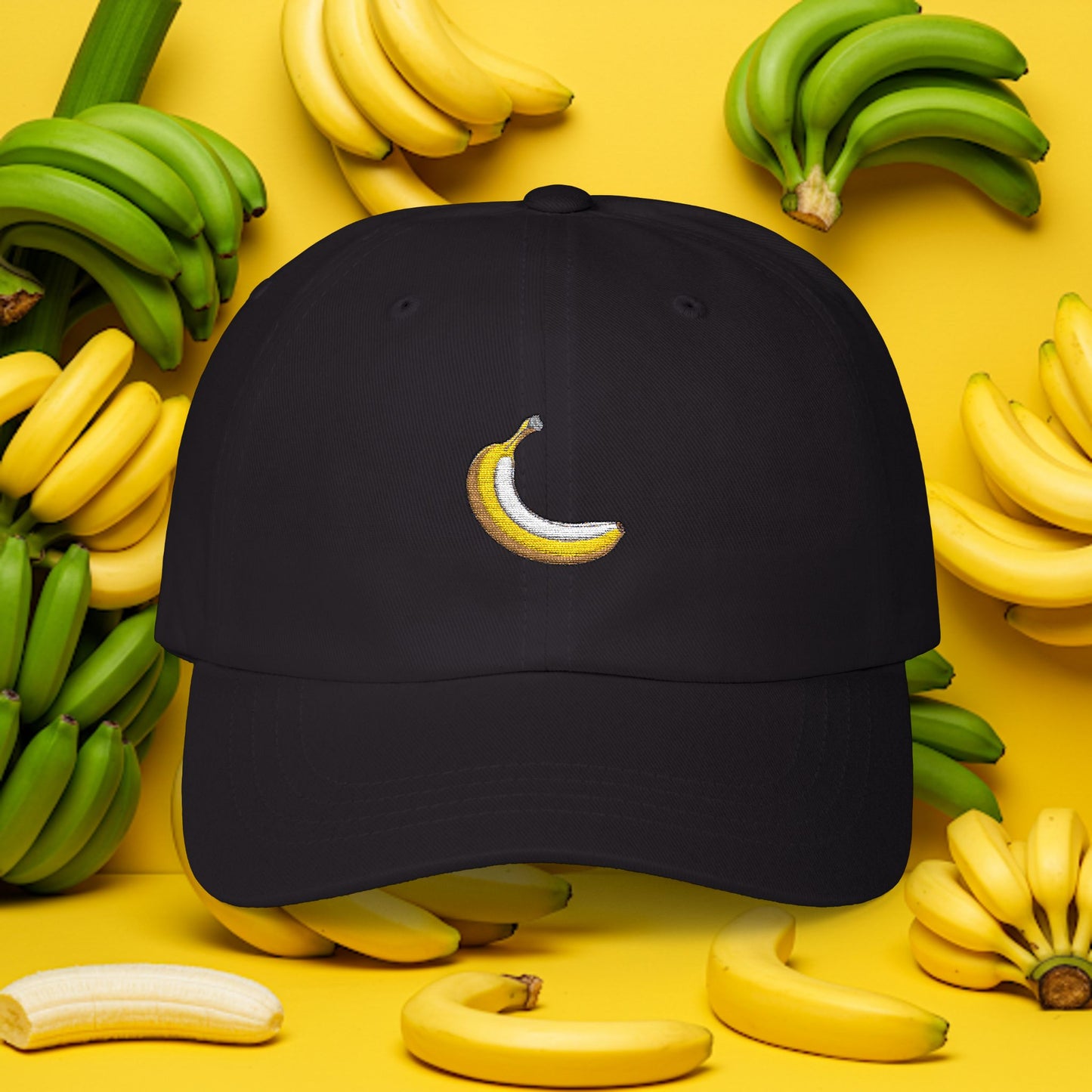 Embroidered Classic Dad Cap - Banana