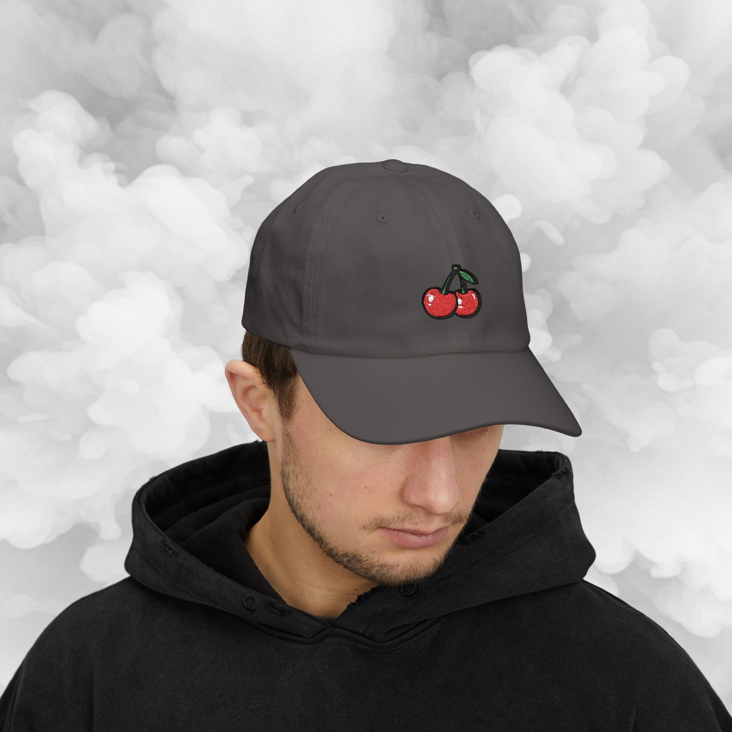 Embroidered Classic Dad Cap - Cherries