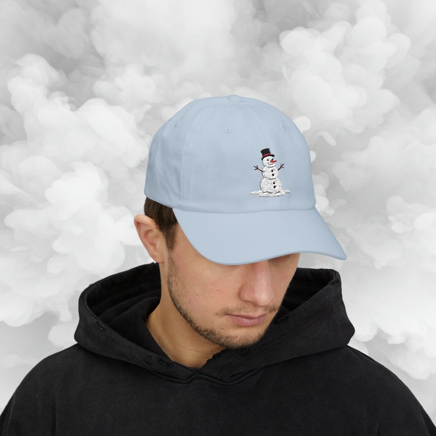 Embroidered Classic Dad Cap - Snowman