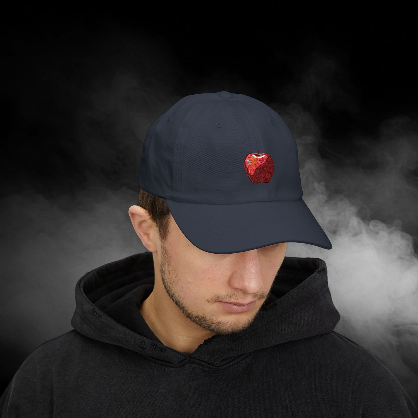 Embroidered Classic Dad Cap - Apple