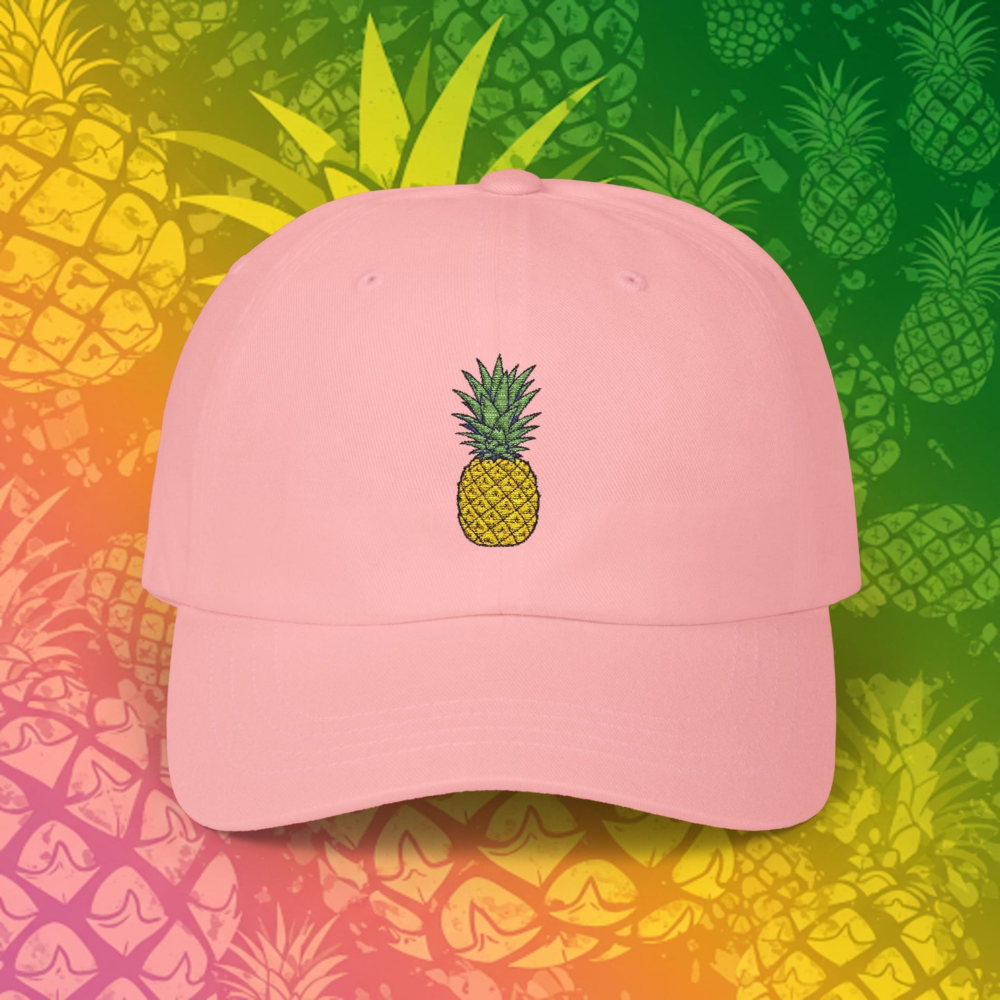 Embroidered Classic Dad Cap - Pineapple