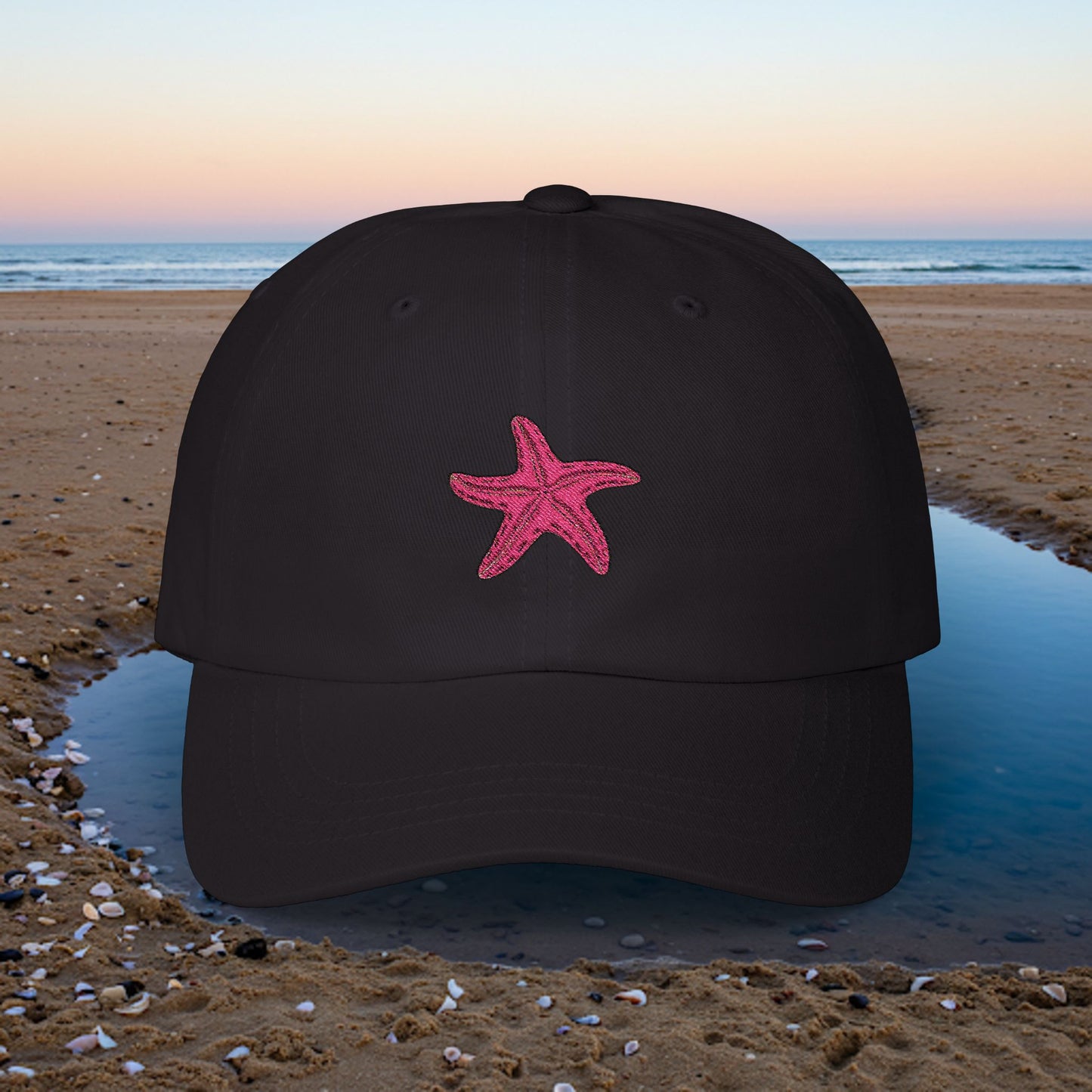 Embroidered Classic Dad Cap - Starfish