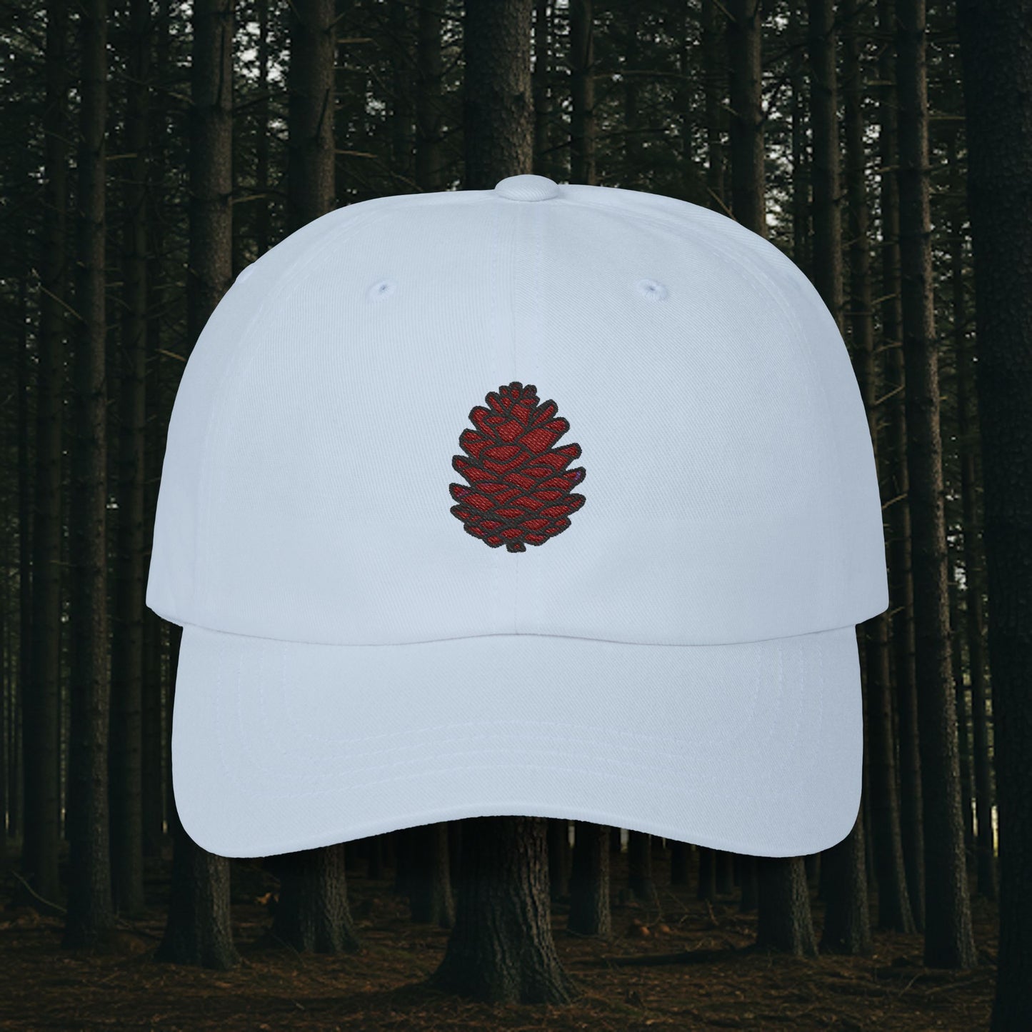 Embroidered Classic Dad Cap - Pinecone