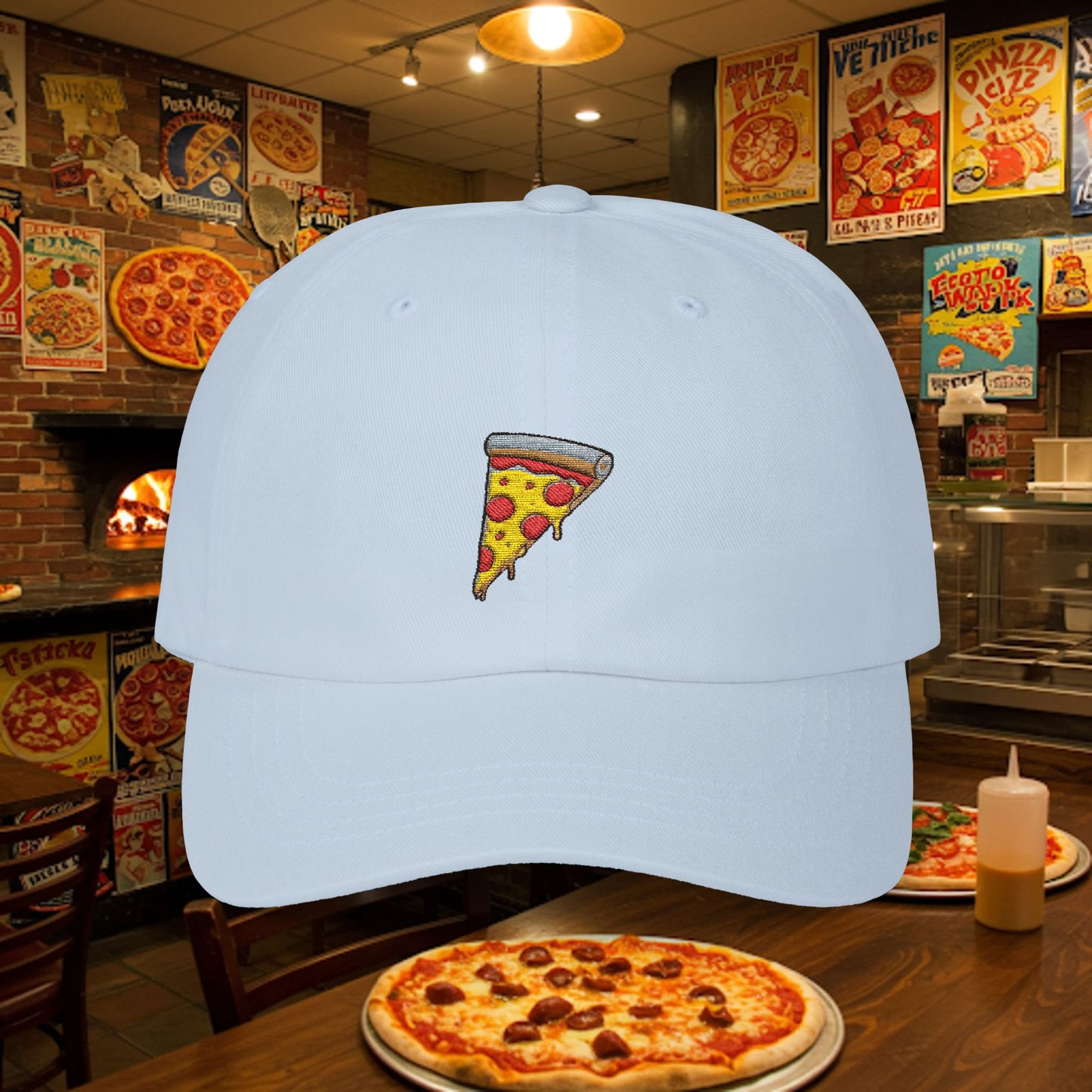 Copy of Embroidered Classic Dad Cap - Pizza