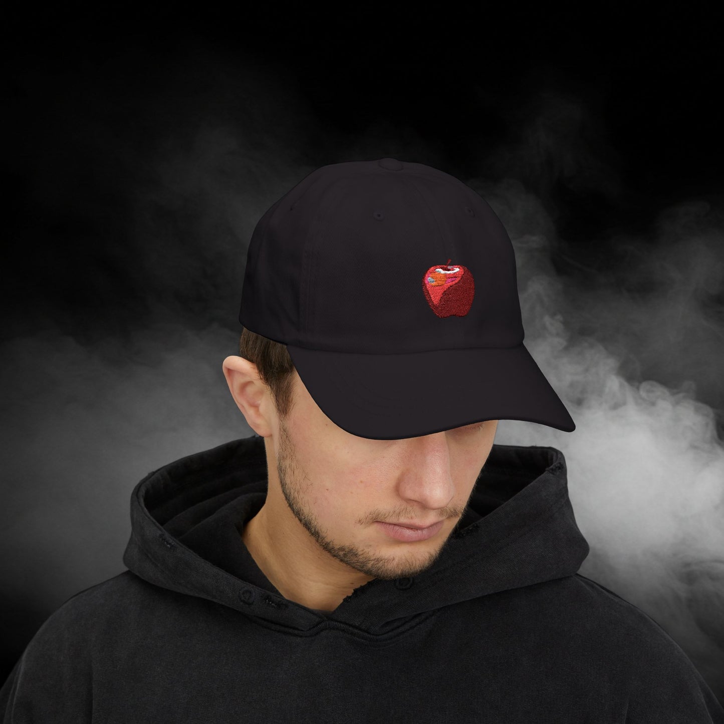 Embroidered Classic Dad Cap - Apple