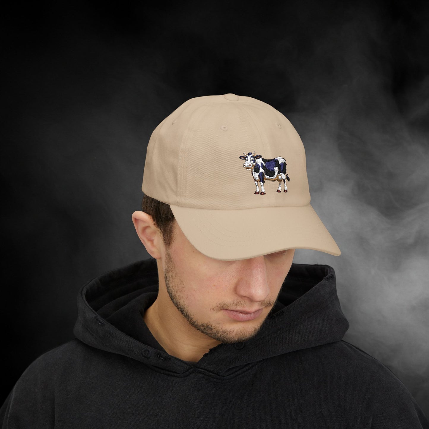 Embroidered Classic Dad Cap - Cow