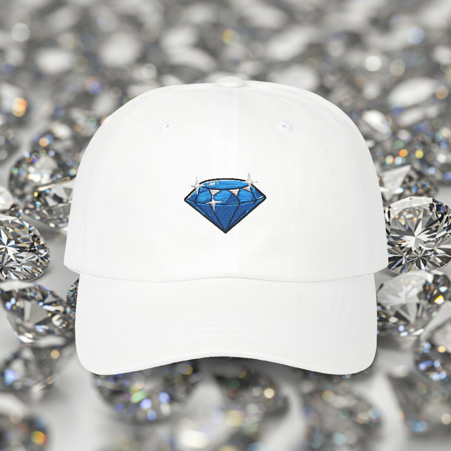 Embroidered Classic Dad Cap - Diamond