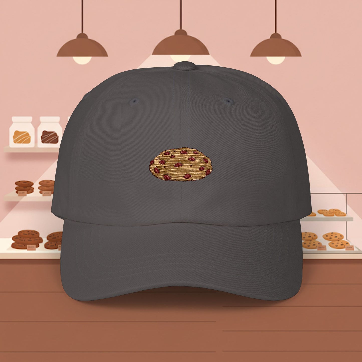 Embroidered Classic Dad Cap - Chocolate Chip Cookie