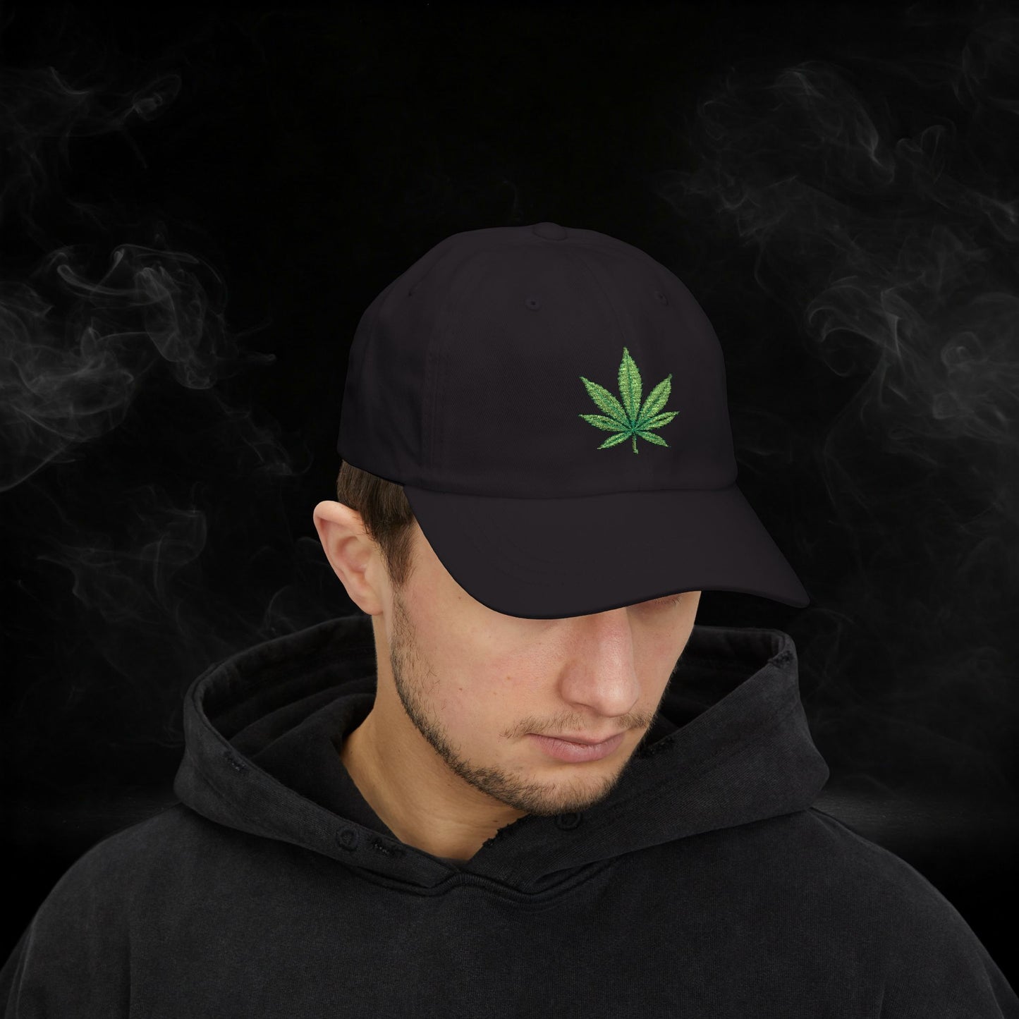 Embroidered Classic Dad Cap - 4/20 Leaf